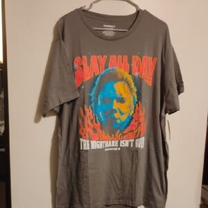 Halloween II Michael Myers Flame Graphic Tee – NWOT 🔥🎃